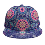 Ornamental Paisley Mandala Print Snapback Cap