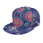 Ornamental Paisley Mandala Print Snapback Cap