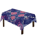 Ornamental Paisley Mandala Print Tablecloth