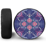 Ornamental Paisley Mandala Print Tire Cover