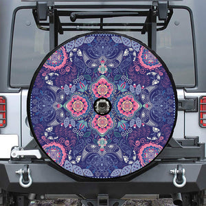 Ornamental Paisley Mandala Print Tire Cover With Camera Hole