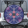 Ornamental Paisley Mandala Print Tire Cover With Camera Hole