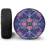 Ornamental Paisley Mandala Print Tire Cover With Camera Hole