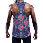 Ornamental Paisley Mandala Print Training Tank Top