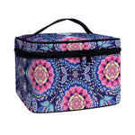 Ornamental Paisley Mandala Print Travel Makeup Bag