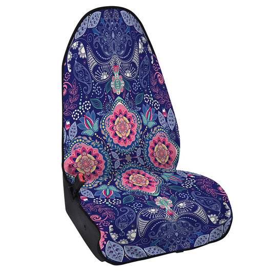 Ornamental Paisley Mandala Print Waterproof Car Seat Cover