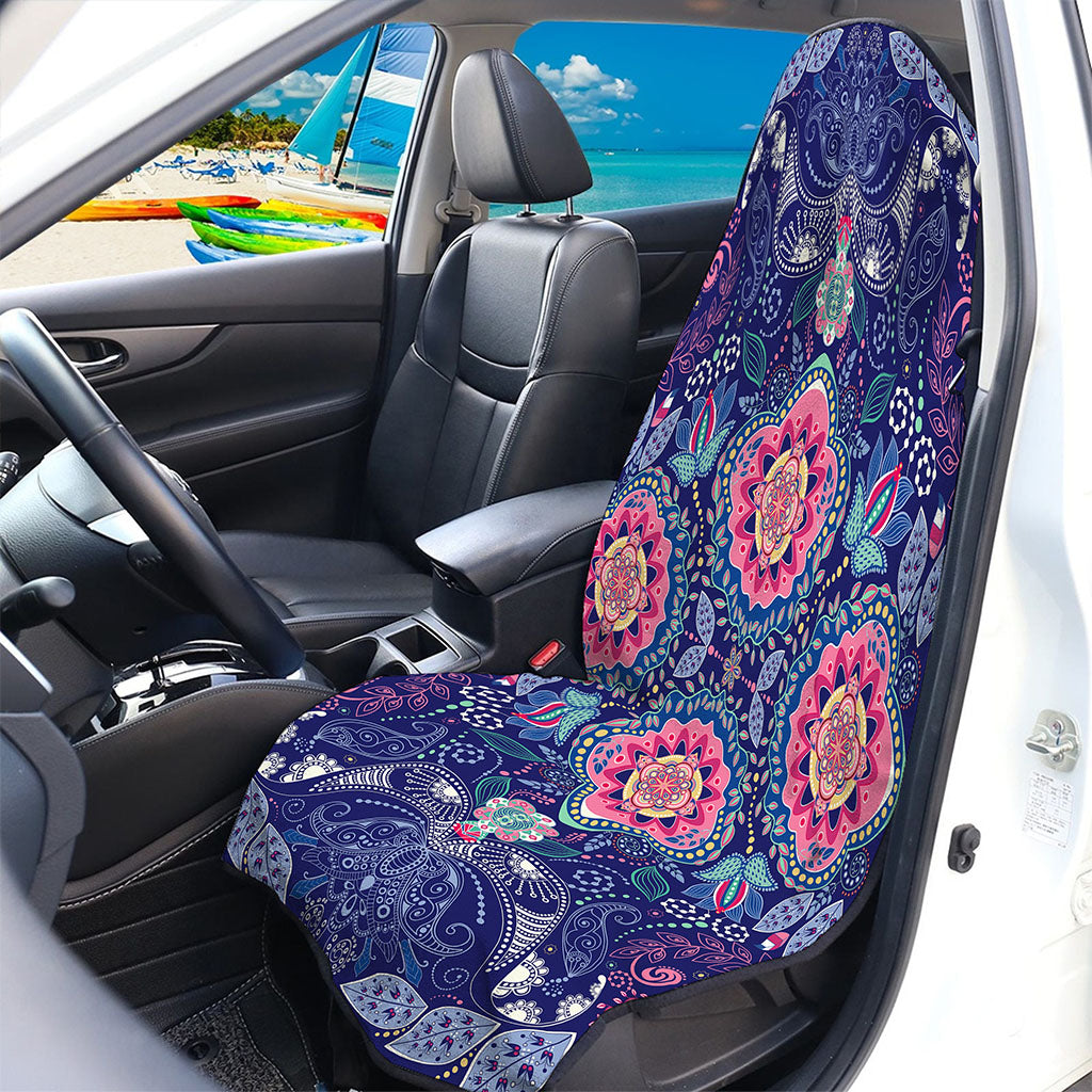 Ornamental Paisley Mandala Print Waterproof Car Seat Cover