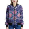 Ornamental Paisley Mandala Print Women's Bomber Jacket