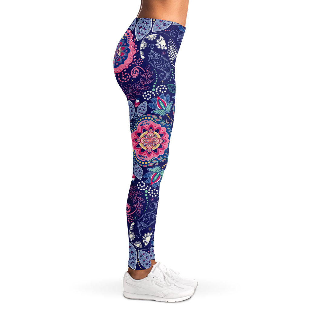 Ornamental Paisley Mandala Print Women's Leggings