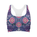 Ornamental Paisley Mandala Print Women's Sports Bra