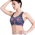 Ornamental Paisley Mandala Print Women's Sports Bra