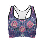 Ornamental Paisley Mandala Print Women's Sports Bra