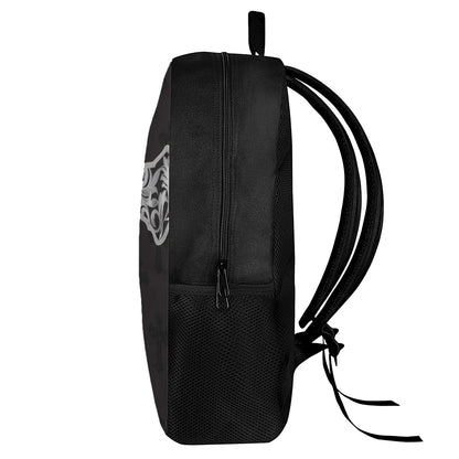 Ornamental Silver Cross Print 17 Inch Backpack