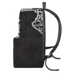Ornamental Silver Cross Print Backpack