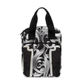 Ornamental Silver Cross Print Bible Tote Bag
