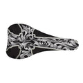 Ornamental Silver Cross Print Bicycle Seat Cover