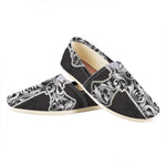 Ornamental Silver Cross Print Casual Shoes