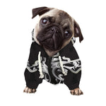 Ornamental Silver Cross Print Dog Zip Up Hoodie