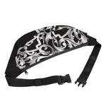 Ornamental Silver Cross Print Fanny Pack