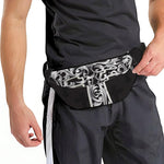 Ornamental Silver Cross Print Fanny Pack