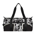 Ornamental Silver Cross Print Gym Bag