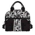 Ornamental Silver Cross Print Insulated Lunch Bag