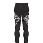 Ornamental Silver Cross Print Men's leggings