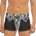 Ornamental Silver Cross Print Men's Short Boxer Briefs