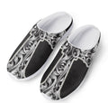 Ornamental Silver Cross Print Mesh Casual Shoes
