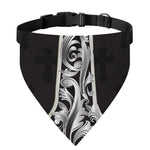 Ornamental Silver Cross Print Over The Collar Dog Bandana