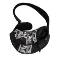 Ornamental Silver Cross Print Pet Sling Carrier