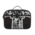 Ornamental Silver Cross Print Portable Lunch Bag