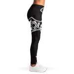 Ornamental Silver Cross Print Women's Leggings