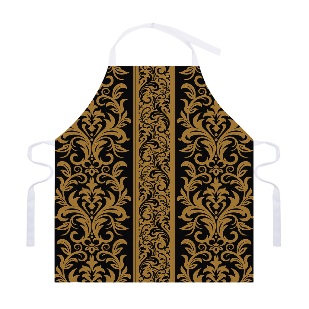 Ornamental Western Damask Print Adjustable Apron