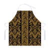 Ornamental Western Damask Print Adjustable Apron