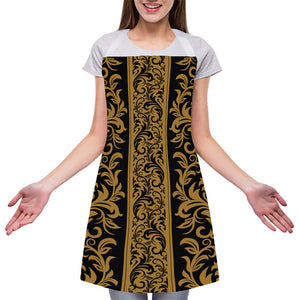 Ornamental Western Damask Print Adjustable Apron