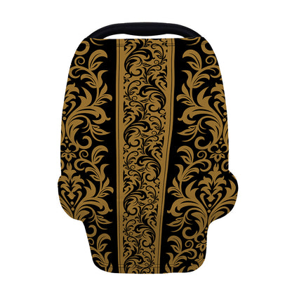 Ornamental Western Damask Print Baby Seat Cover