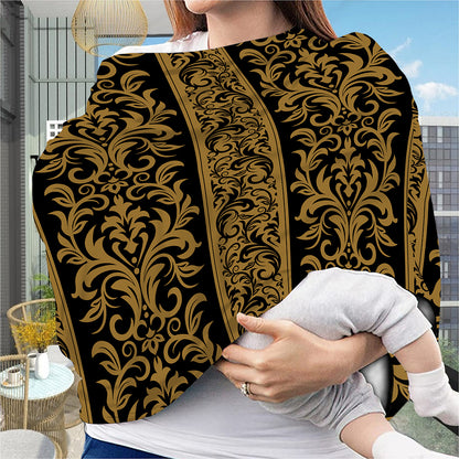 Ornamental Western Damask Print Baby Seat Cover