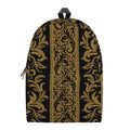 Ornamental Western Damask Print School Backpack