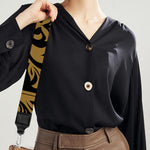 Ornamental Western Damask Print Bag Strap