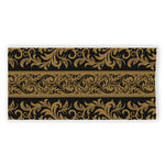 Ornamental Western Damask Print Beach Towel