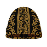 Ornamental Western Damask Print Beanie