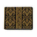 Ornamental Western Damask Print Bifold Wallet