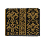 Ornamental Western Damask Print Bifold Wallet