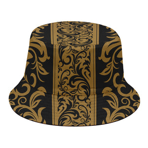 Ornamental Western Damask Print Bucket Hat