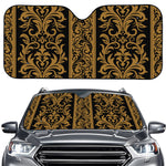 Ornamental Western Damask Print Car Windshield Sun Shade