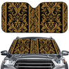 Ornamental Western Damask Print Car Windshield Sun Shade