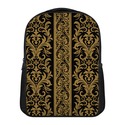 Ornamental Western Damask Print Casual Backpack