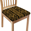 Ornamental Western Damask Print Chair Cushion Cover