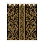 Ornamental Western Damask Print Curtain